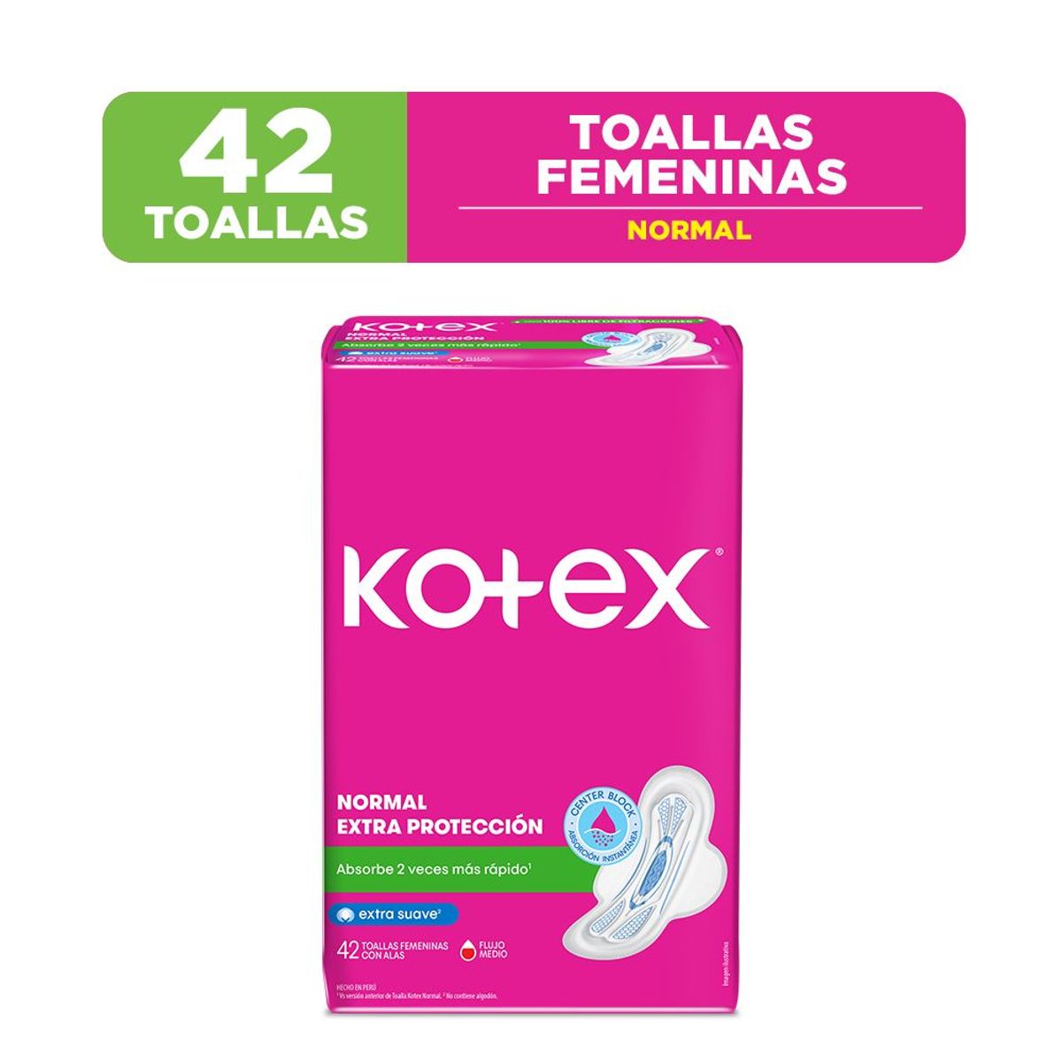 KOTEX - Toalla Higiénica Kotex Normal Empaque 42 und