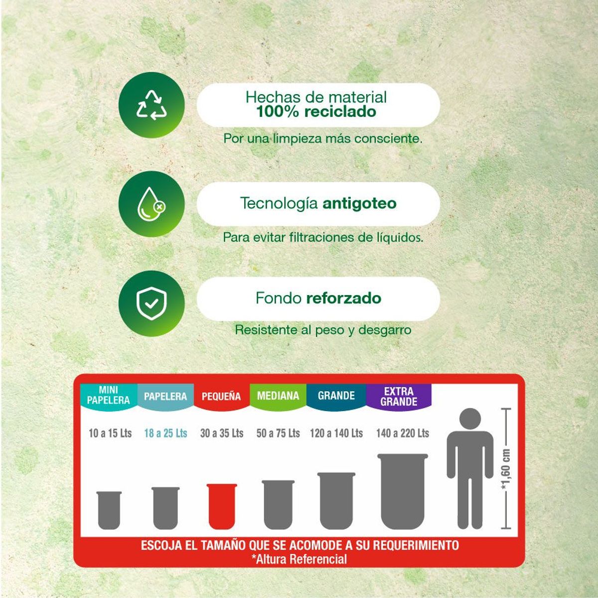 VIRUTEX - Bolsa de Basura Virutex 35 L Empaque 10 Und