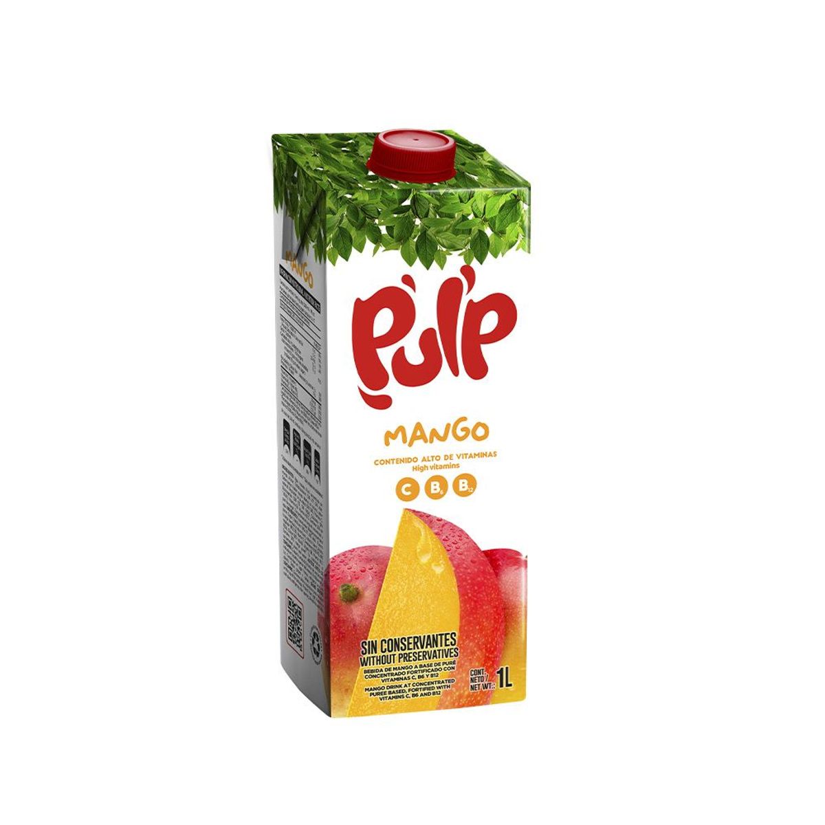 PULP - Bebida Pulp Sabor Mango Botella 1 L