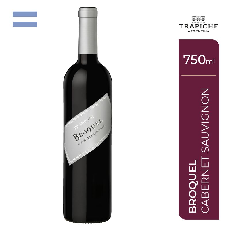 TRAPICHE - Vino Trapiche Broquel Cabernet Sauvignon 14° Botella 750 mL
