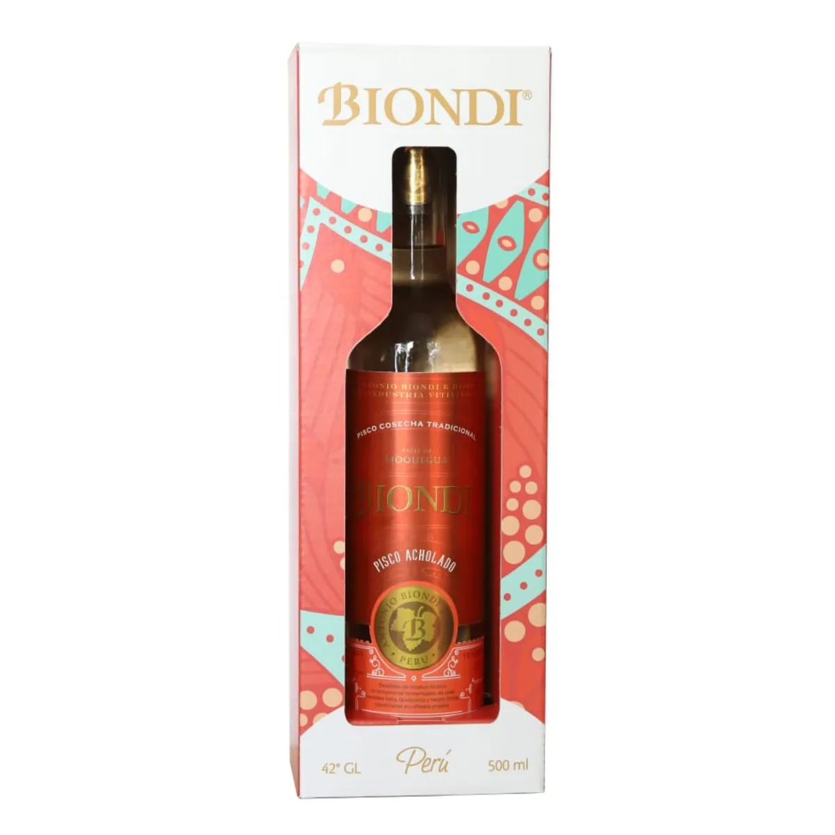BIONDI - Pisco Acholado Biondi Botella 500 mL