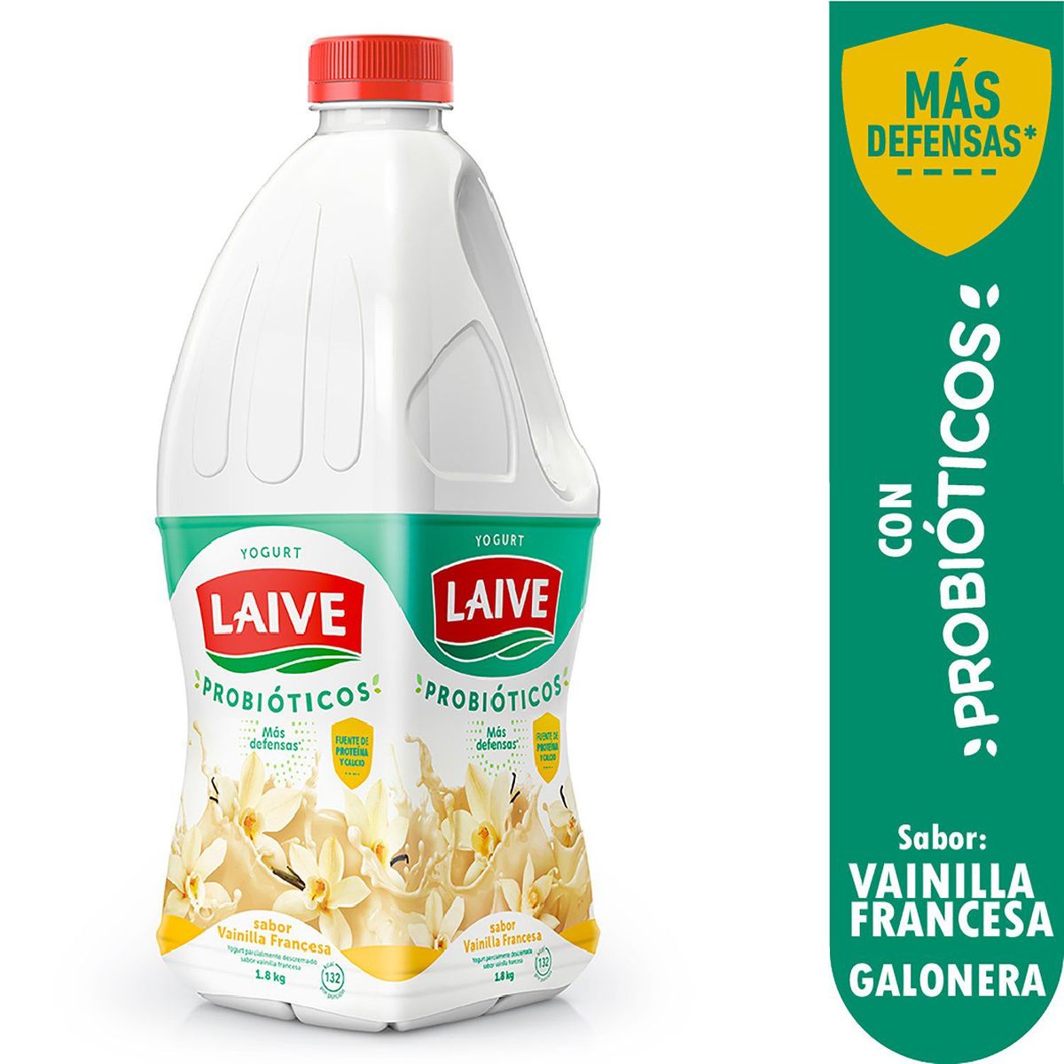LAIVE - Yogurt Laive Probiótico Vainilla Botella 1.8 Kg