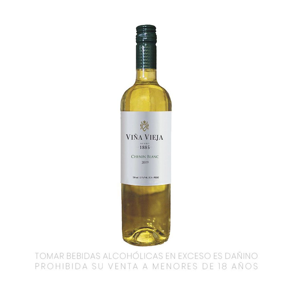VIÑA VIEJA - Vino Blanco Viña Vieja Chenin Blanc Semi Seco Botella 750 mL