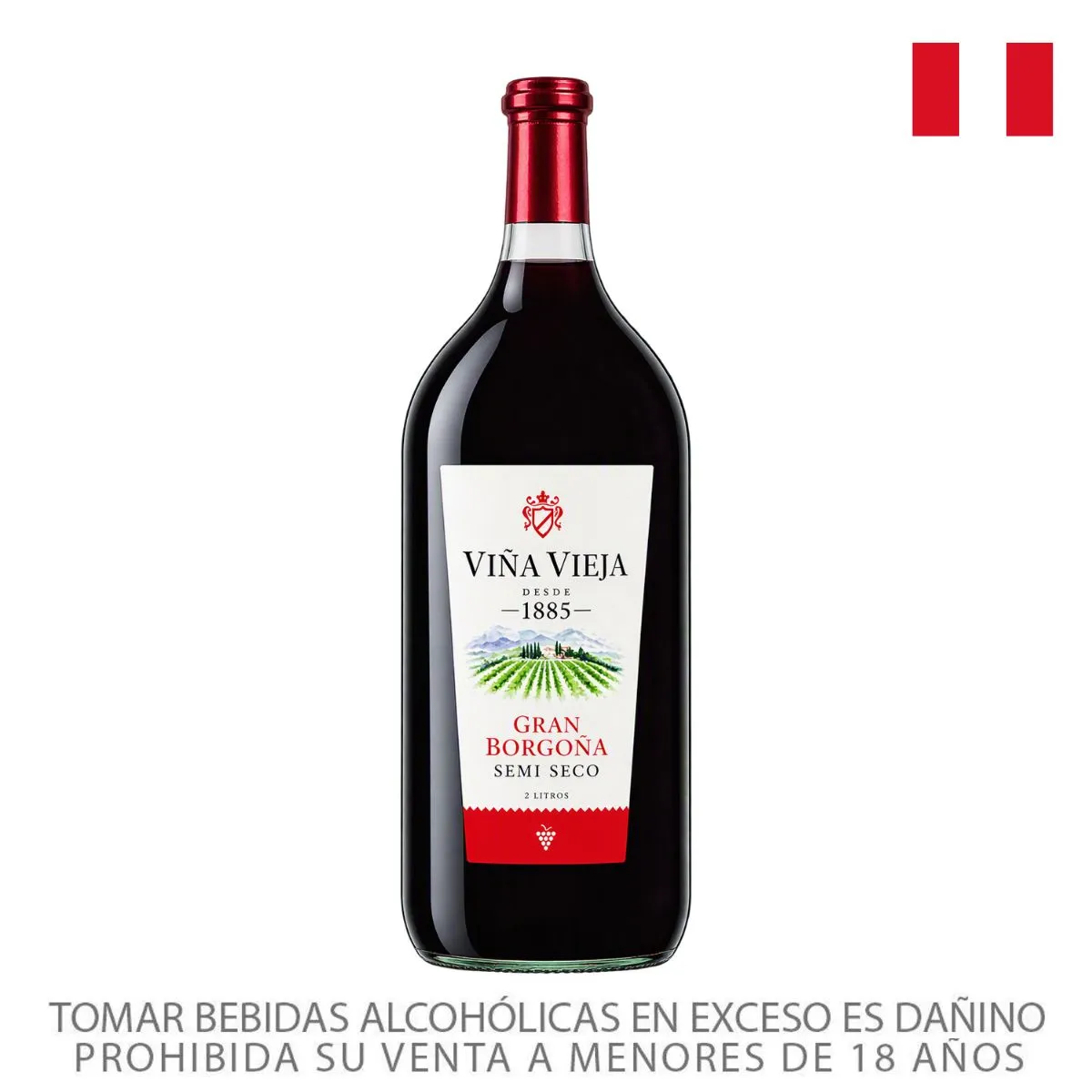 VINA VIEJA - Vino Blanco Viña Vieja Borgoña Botella 2 L