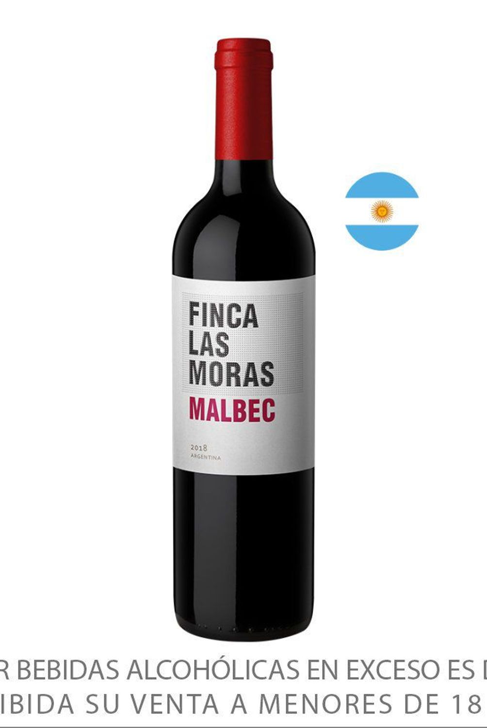 LAS MORAS - Vino Tinto Las Moras Malbec Botella 750 mL