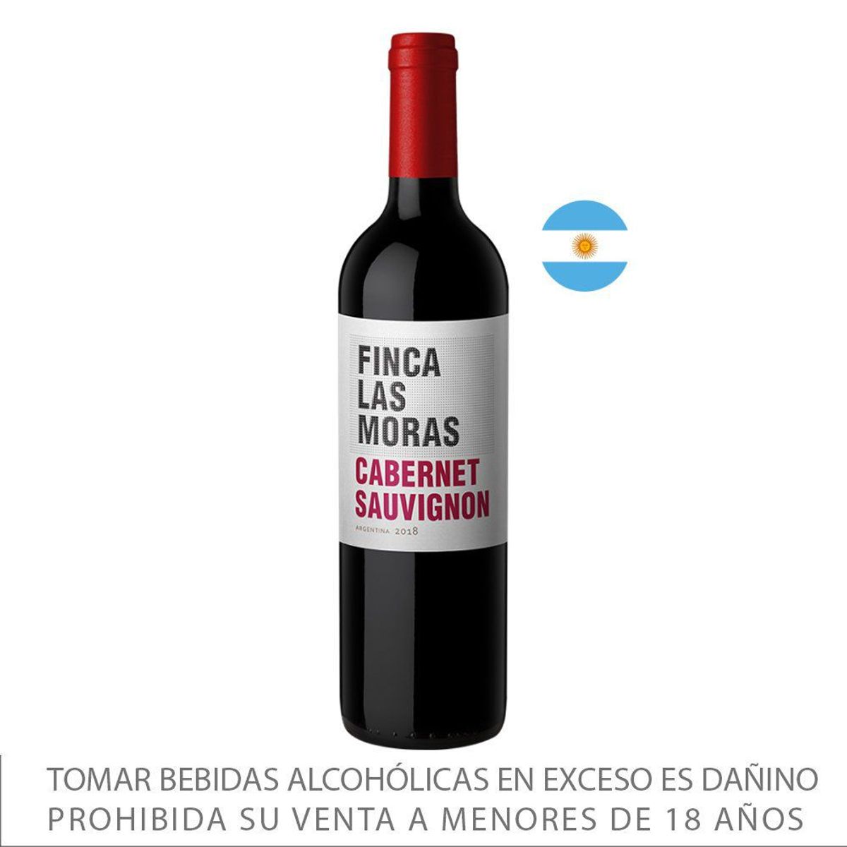 LAS MORAS - Vino Tinto Las Moras Cabernet Sauvignon Botella 750 mL