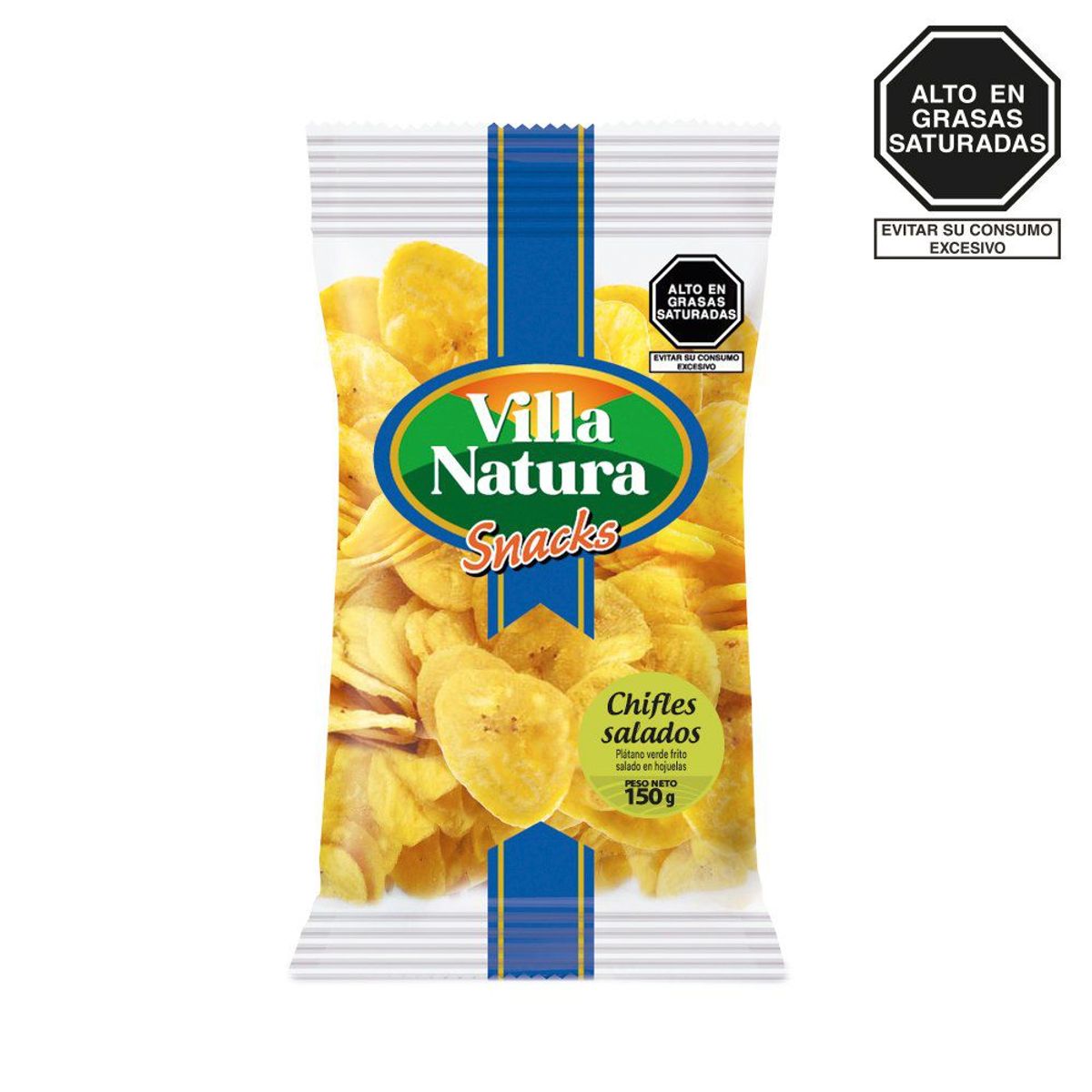 VILLA NATURA - Chifles Salado Villa Natura Bolsa 150 g