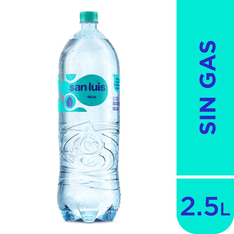 SAN LUIS - Agua Mineral sin gas San Luis 2.5 L