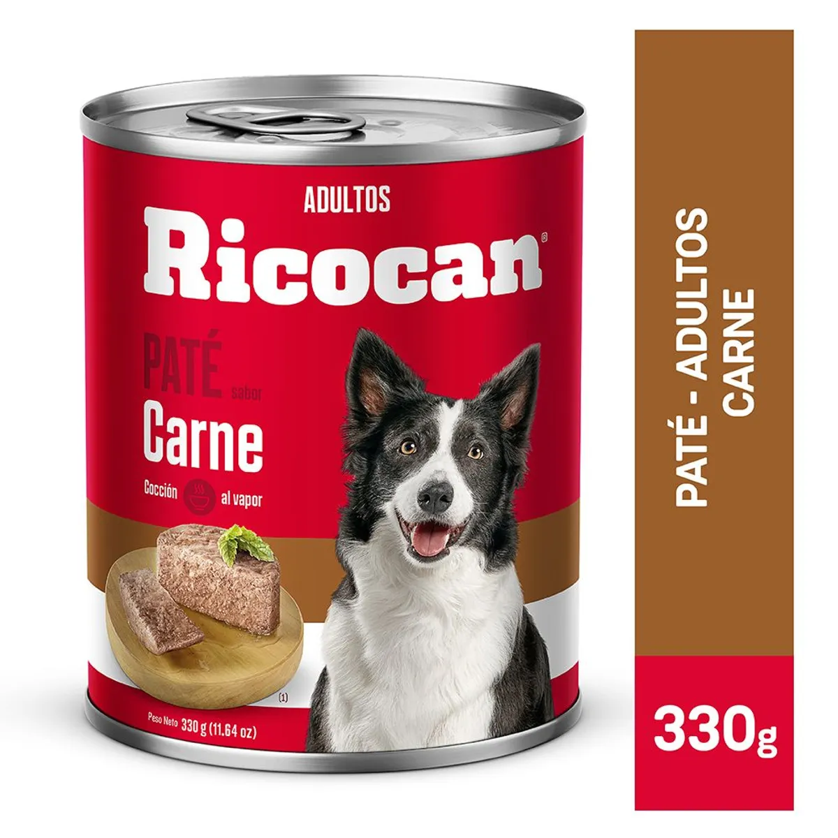 RICOCAN - Paté Perros Adultos Ricocan Carne Lata 330 g