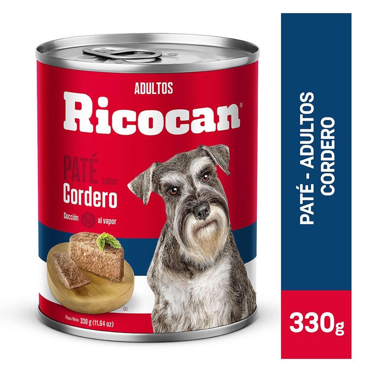 RICOCAN - Paté Perros Adultos Ricocan Cordero Lata 330 g