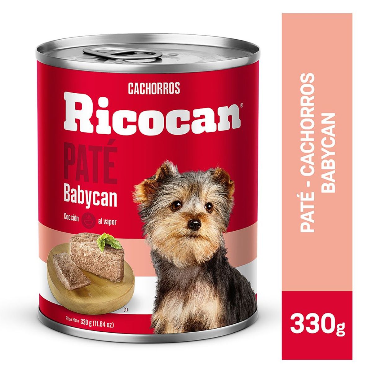 RICOCAN - Paté Cachorros Ricocan Carne Lata 330 g
