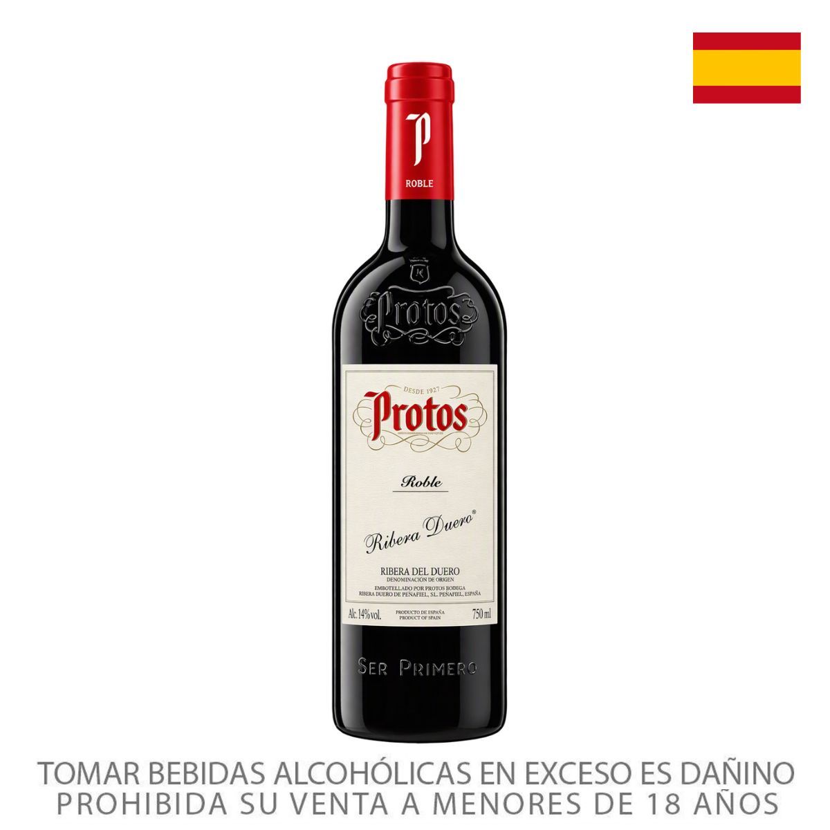 PROTOS - Vino Tinto Protos Roble 14.5° Botella 750 mL