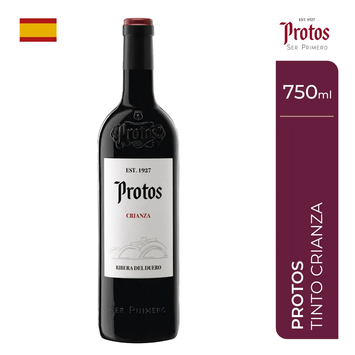 PROTOS - Vino Tinto Protos Crianza 14.5° Botella 750 mL