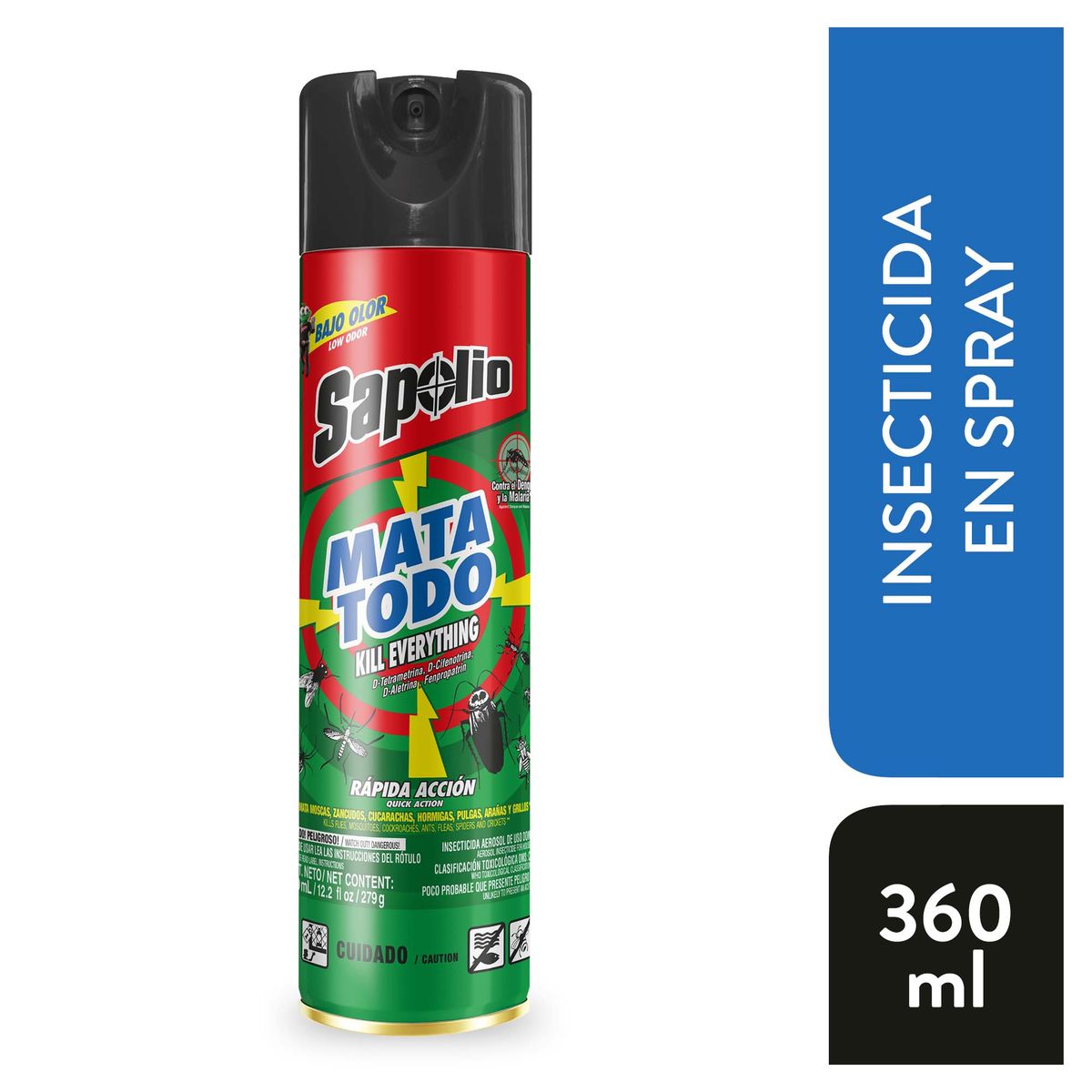 SAPOLIO - Insecticida en Spray Sapolio Mata Todo Envase 360 mL