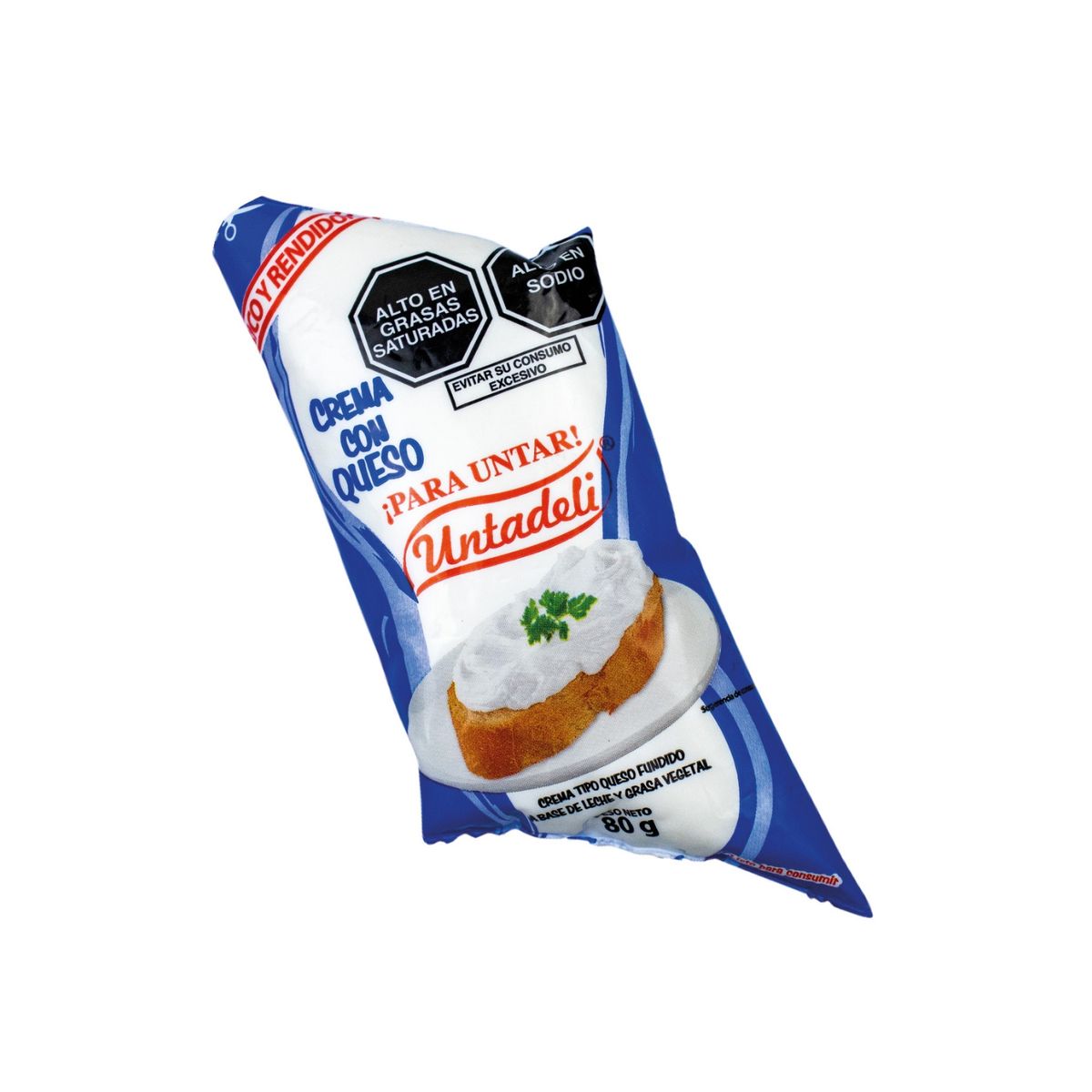 UNTADELI - Queso Untadeli Natural Bolsa 80 g