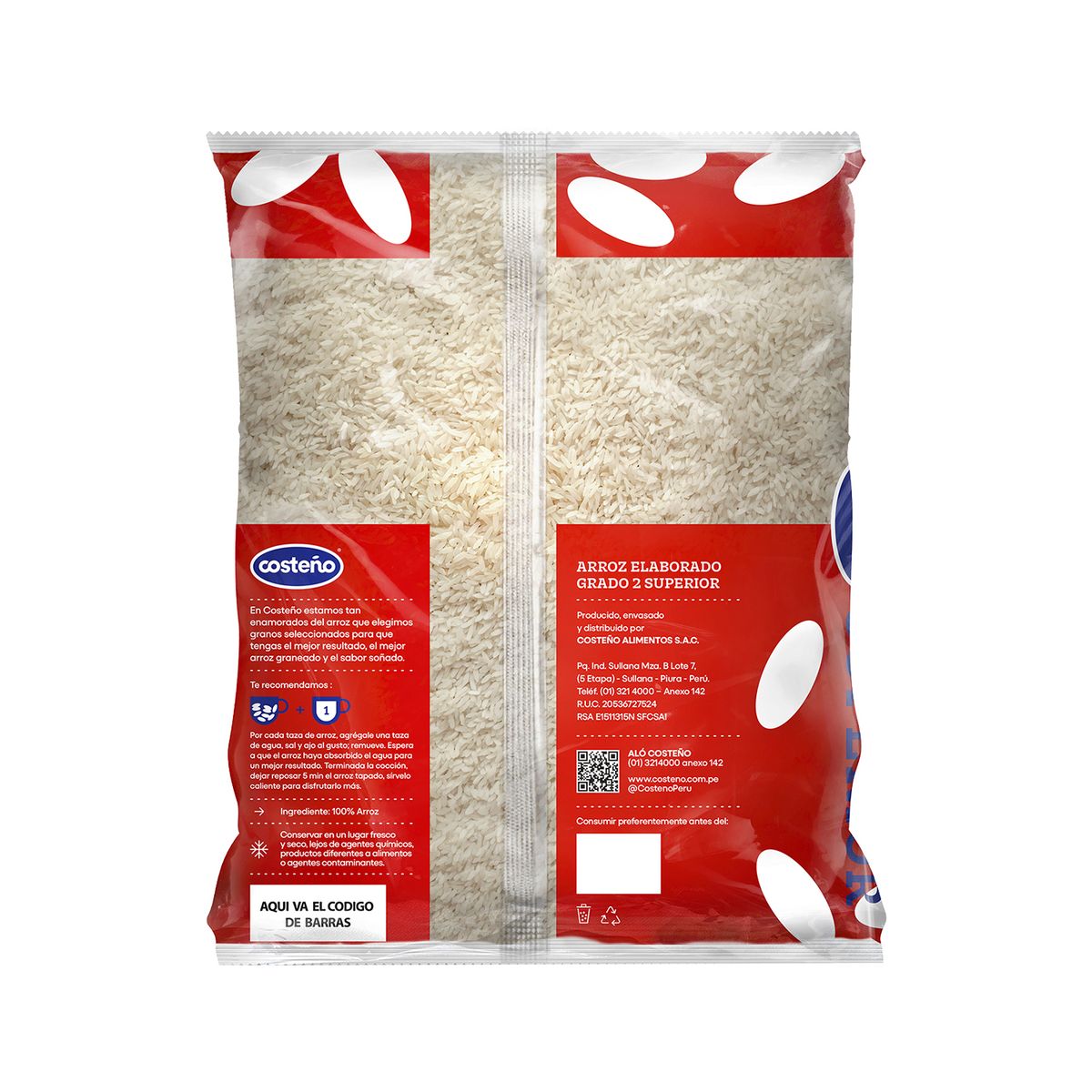 COSTENO - Arroz Superior Costeño Bolsa 5 Kg