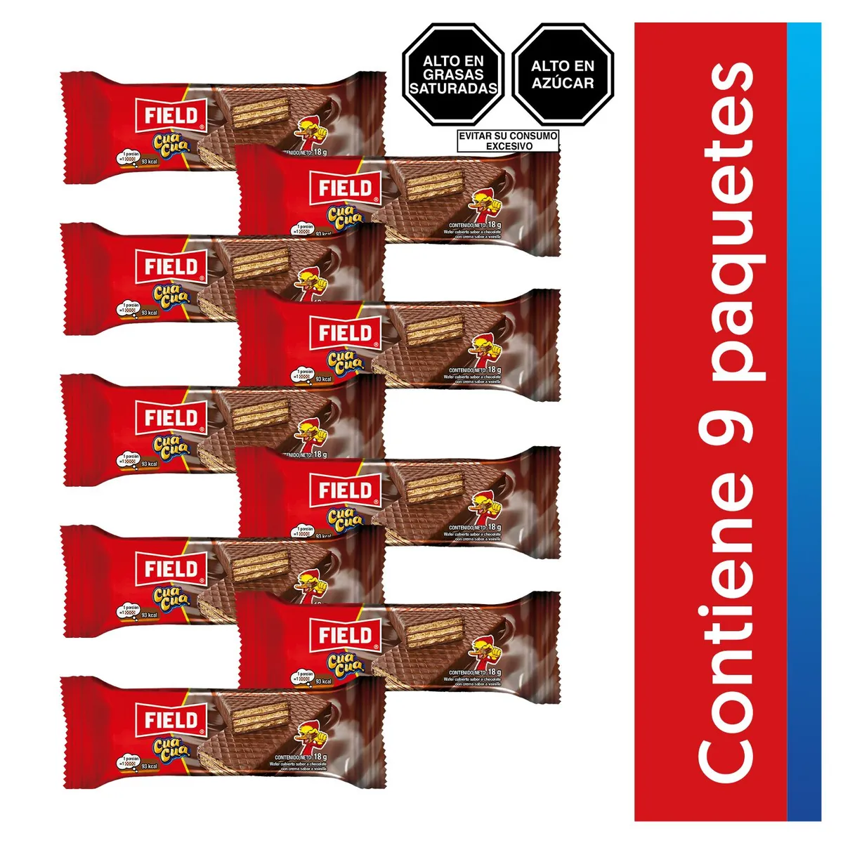 CUA CUA - Wafer Field Cua Cua Pack 9 Und