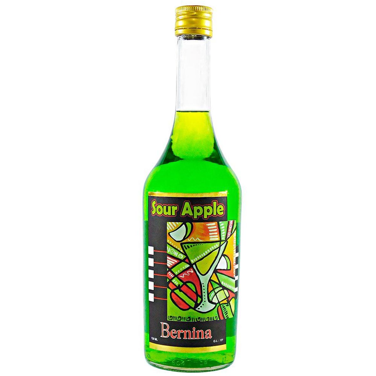 SOUR APPLE - Licor Sour Apple de Manzana Botella 750 mL