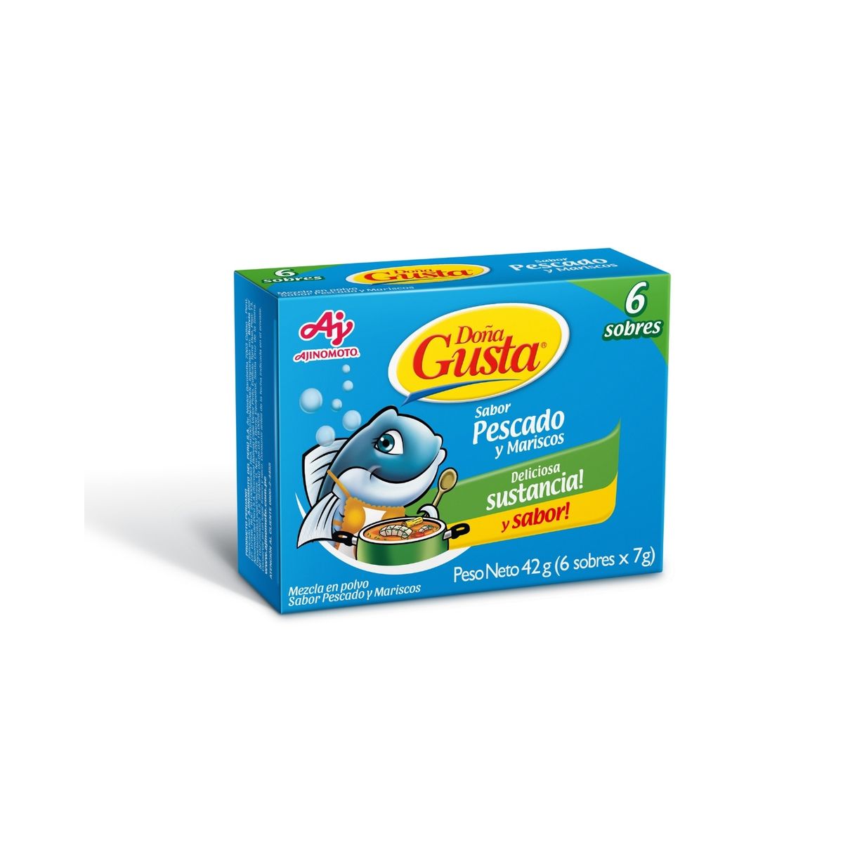 AJINOMOTO - Caldo en Polvo Doña Gusta Pescado Caja 6 Und