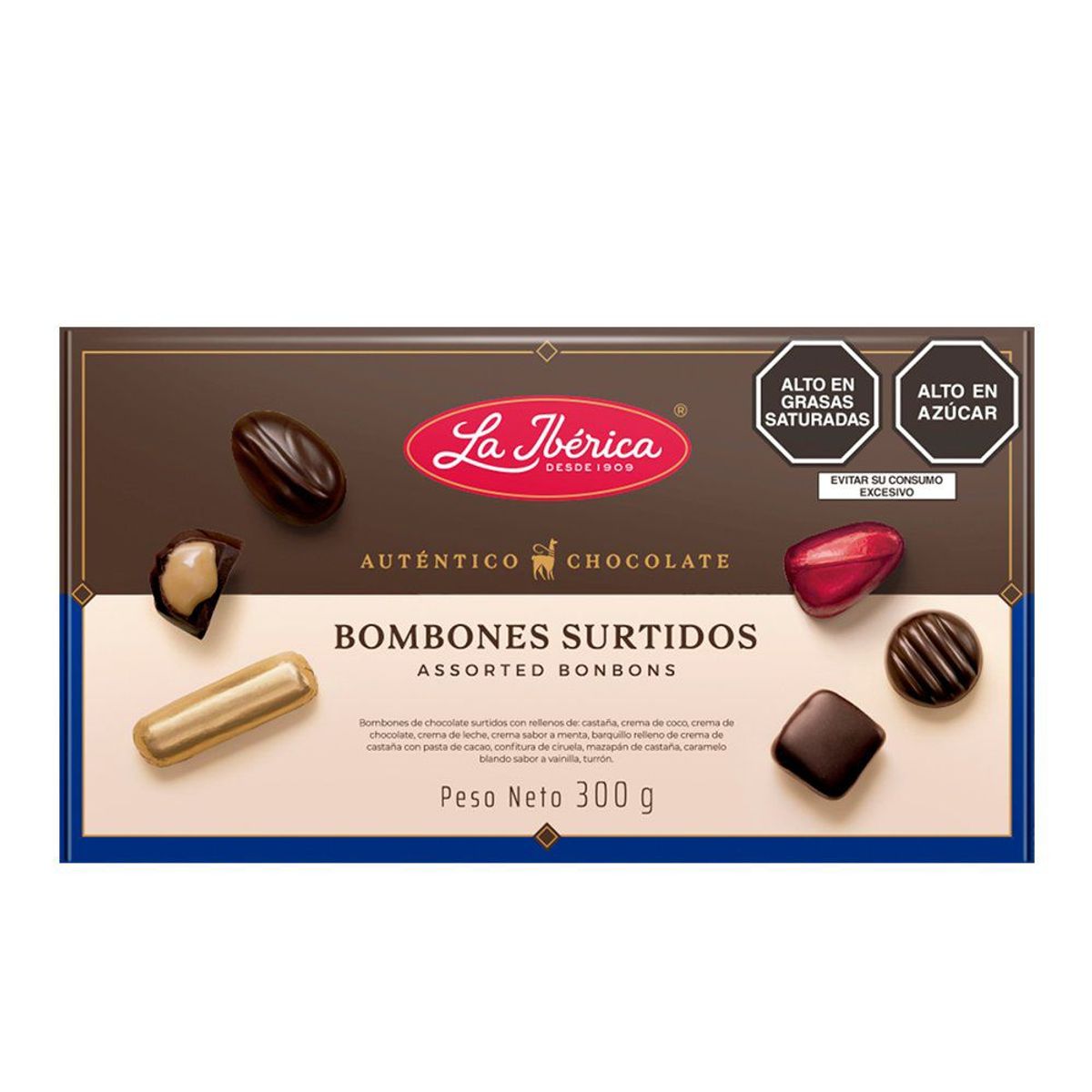 LA IBERICA - Bombones Surtidos La Ibérica Caja 300 g