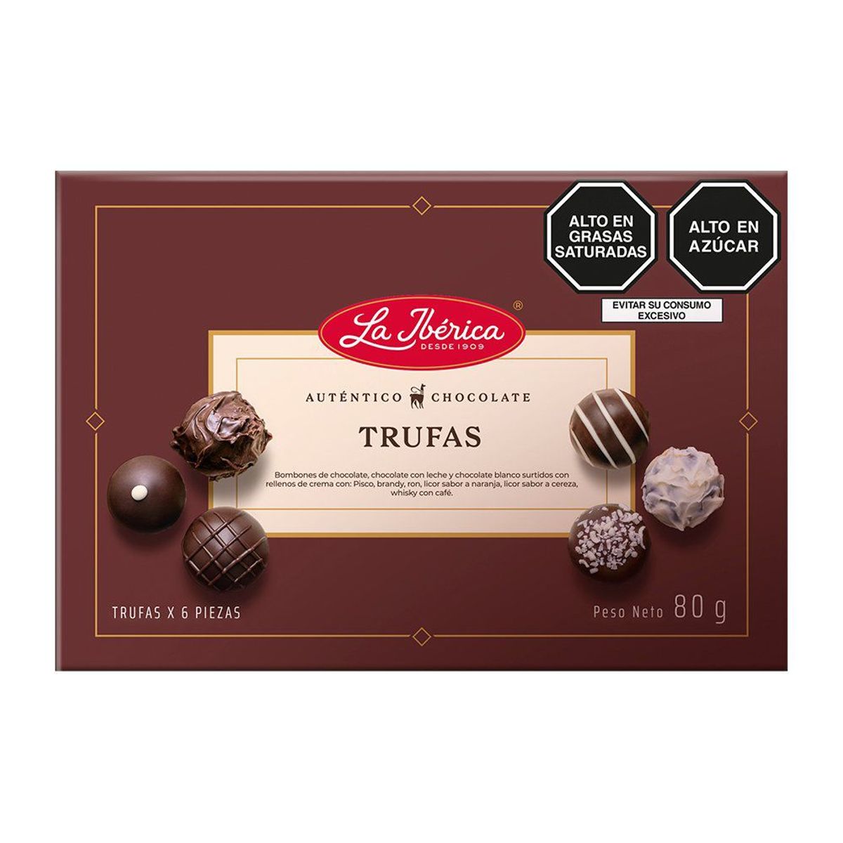 LA IBERICA - Trufas de Chocolate con Leche La Ibérica 80 g