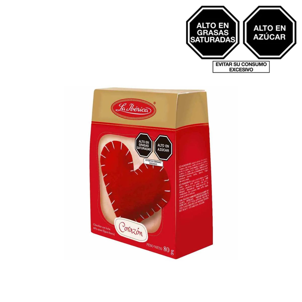 LA IBERICA - Chocolate Corazón La Ibérica Caja 80 g