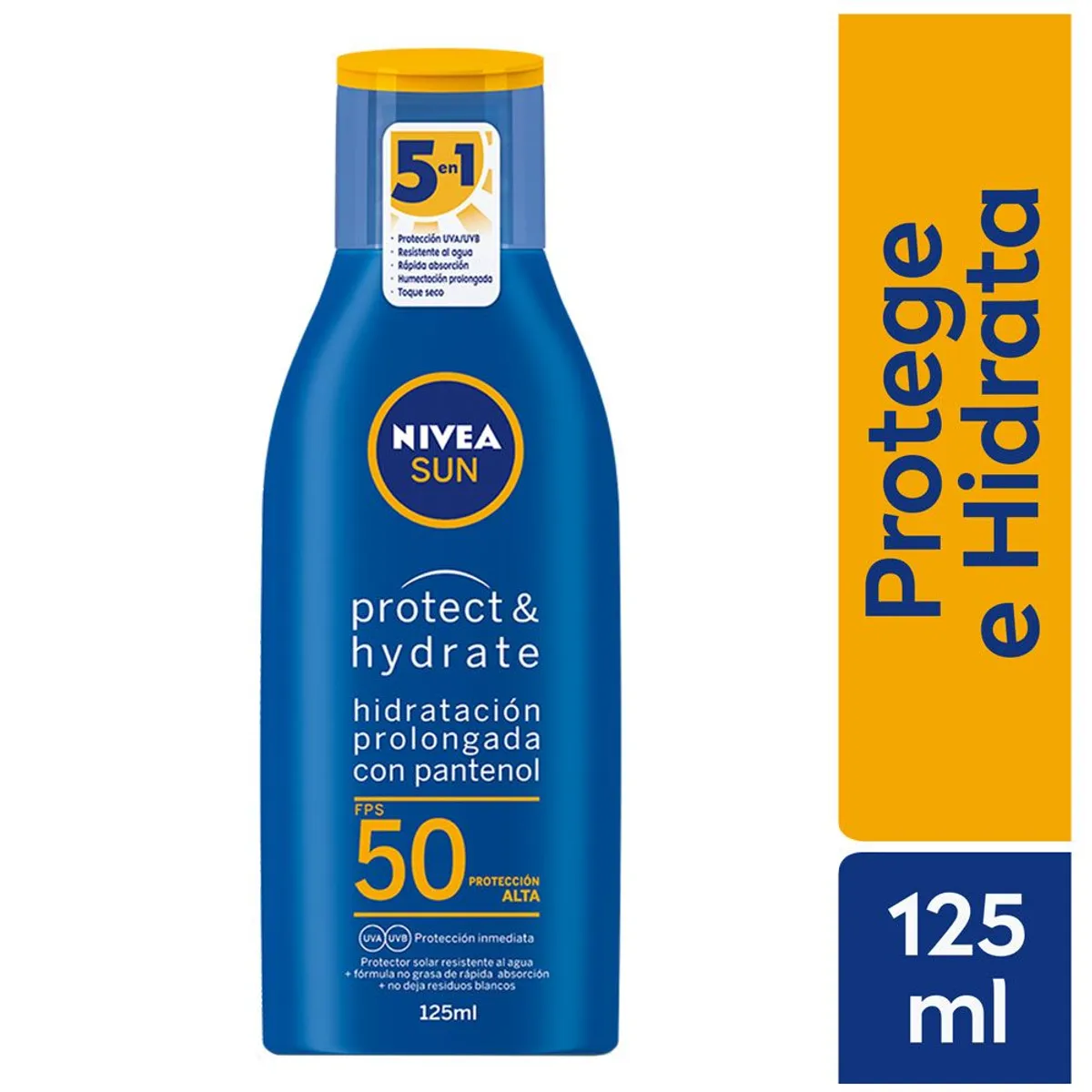 NIVEA - Protector Solar Nivea Sun Hidratante FPS50 Envase 125 mL