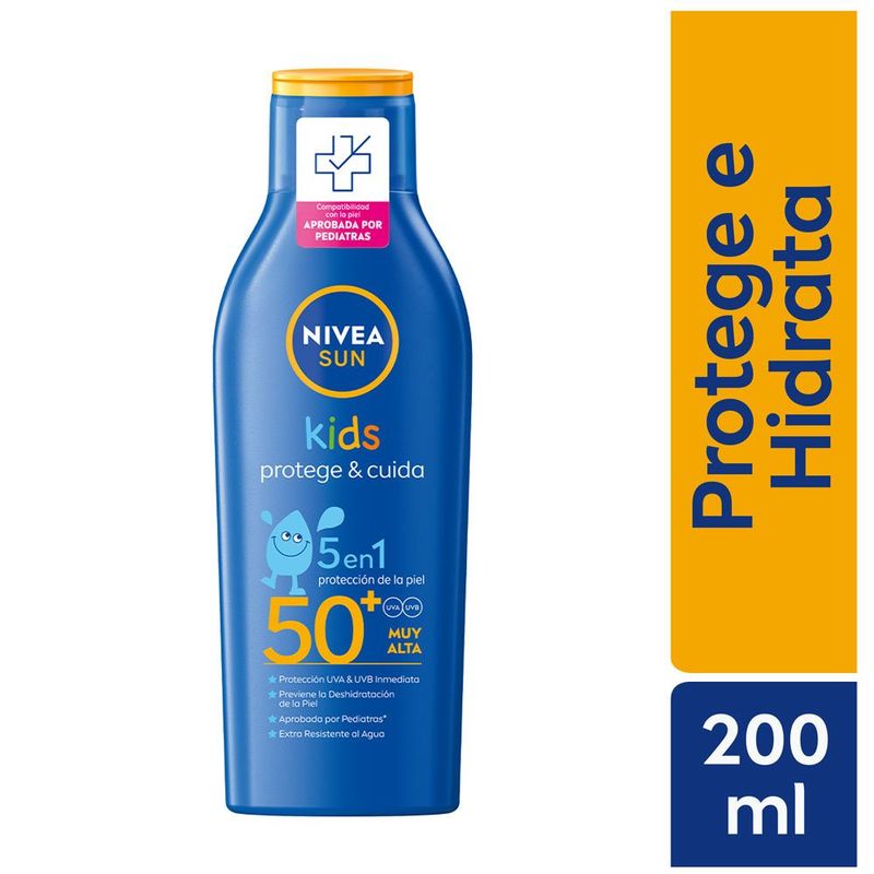 NIVEA - Bloqueador Nivea Kids 5 En 1 Fps50 Envase 200 mL