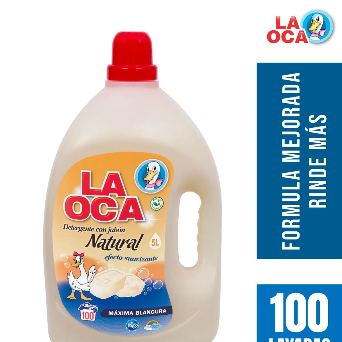 LA OCA - Detergente Líquido La Oca Jabón Natural Envase 5 L