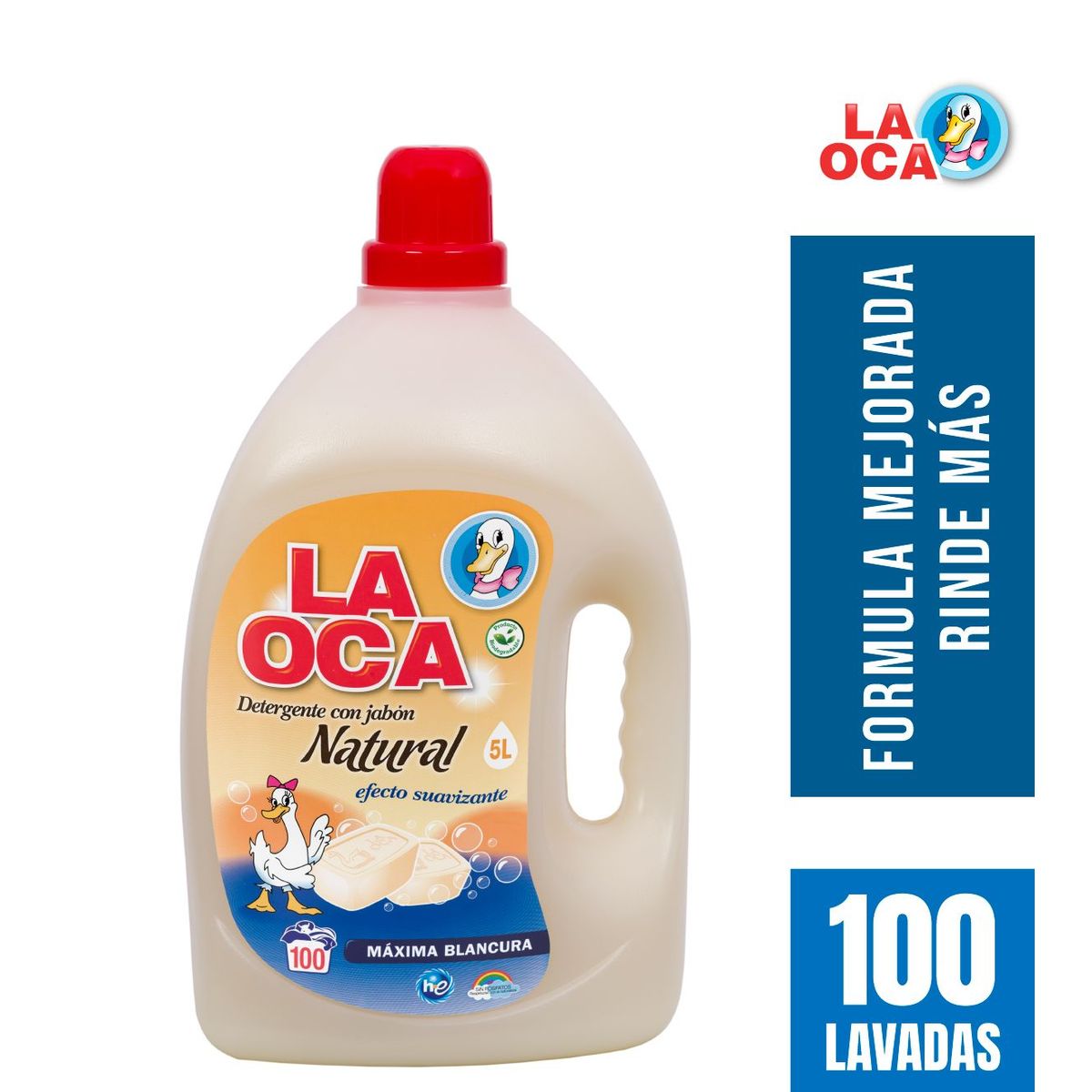 LA OCA - Detergente Líquido La Oca Jabón Natural Envase 5 L
