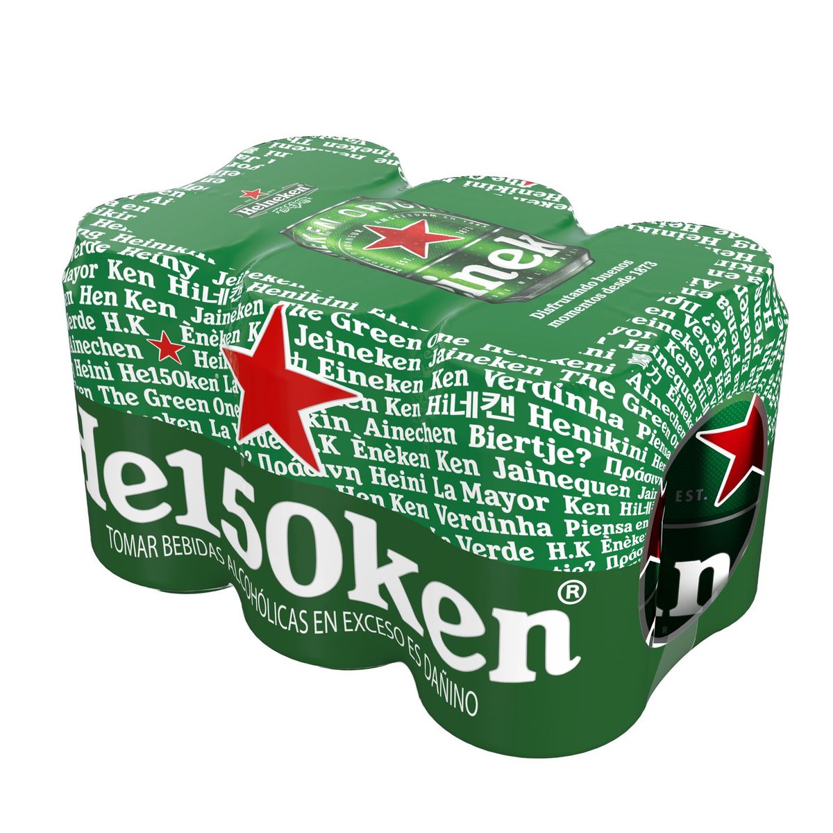 HEINEKEN - Cerveza Heineken Sixpack Lata 330 mL