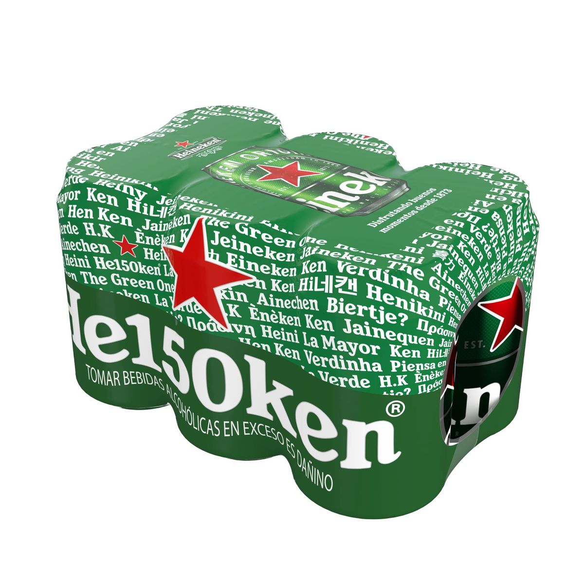 HEINEKEN - Cerveza Heineken Sixpack Lata 330 mL
