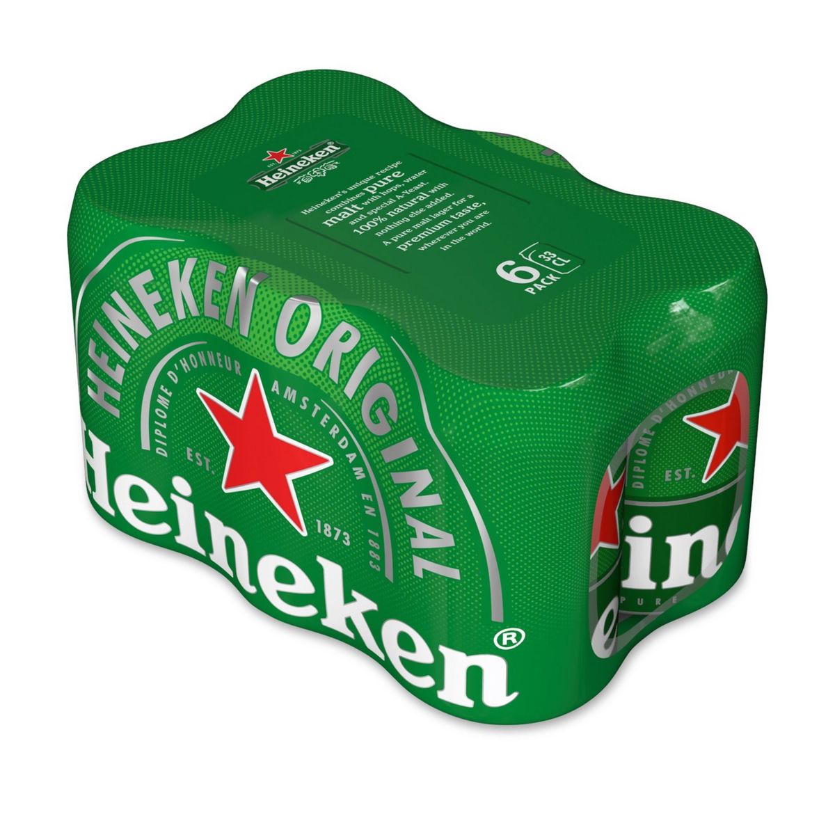 HEINEKEN - Cerveza Heineken Sixpack Lata 330 mL