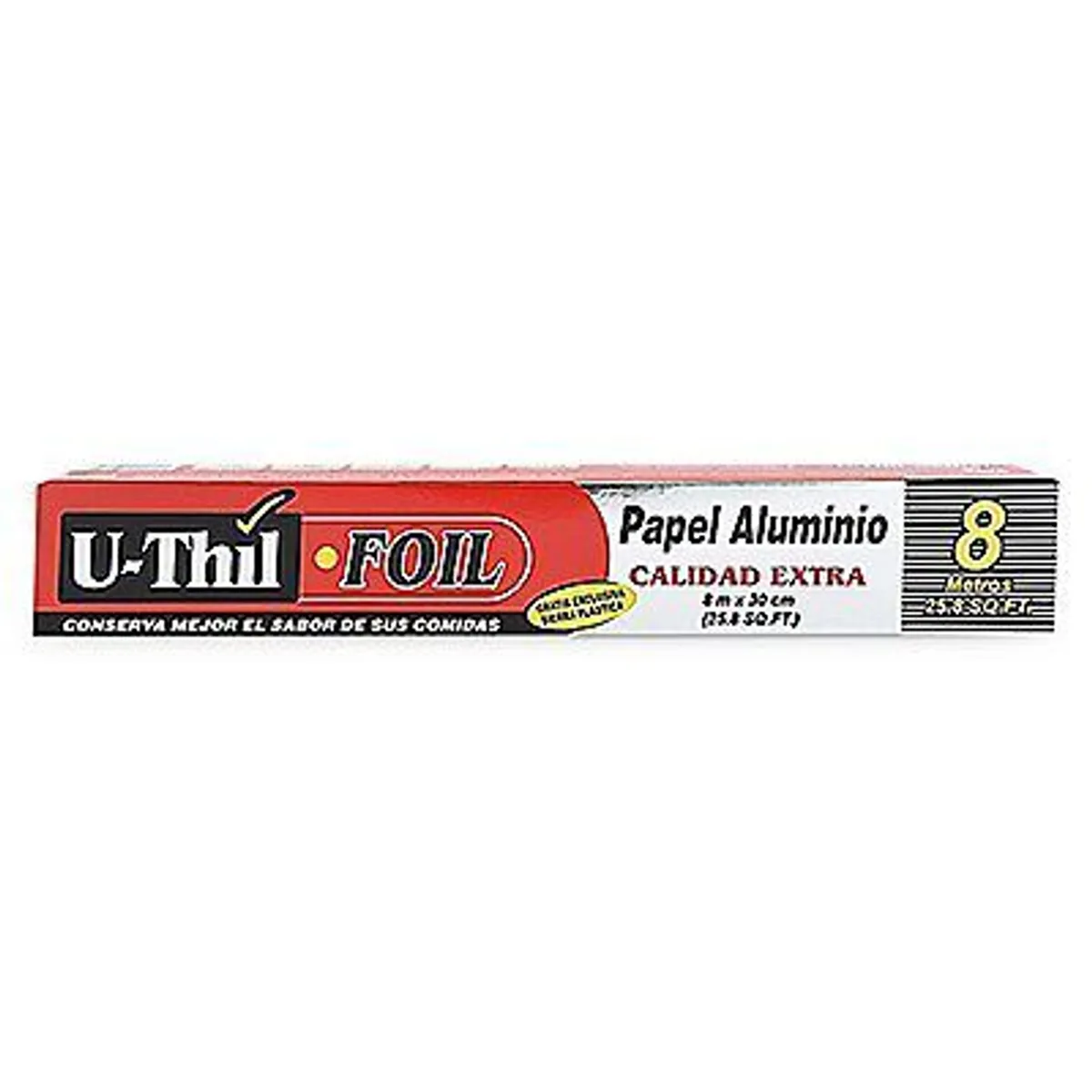 U-THIL - Rollo Papel Aluminio con Sierra Uthil Caja 8 m