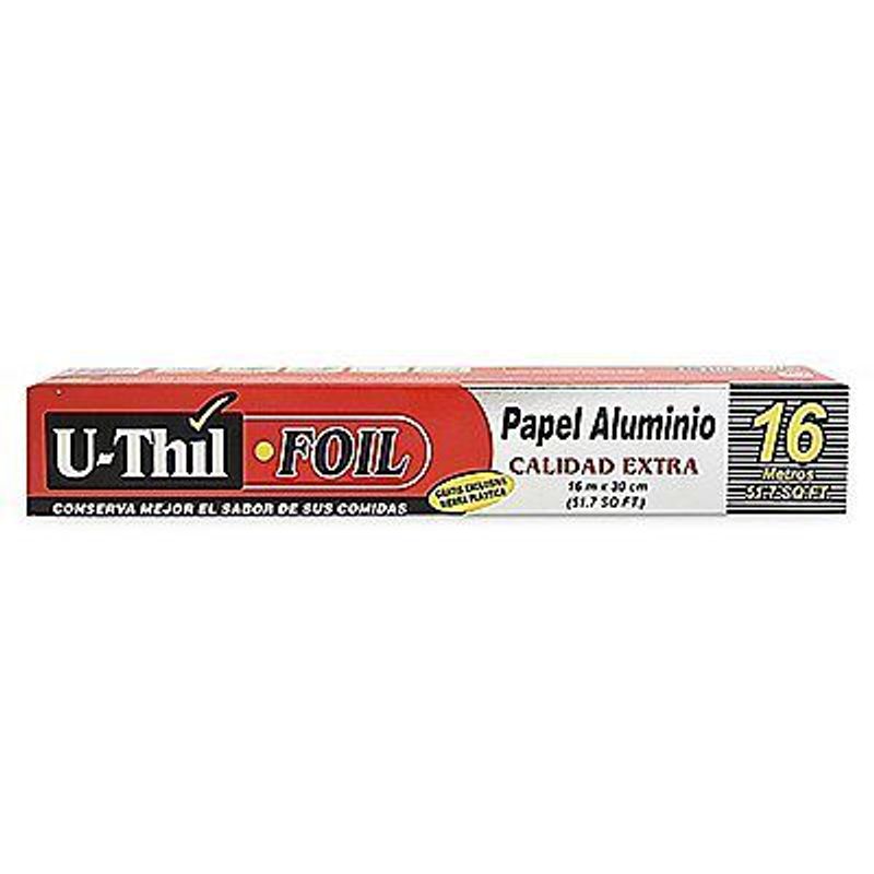 U THIL - Papel Aluminio Uthil 16m Con Sierra