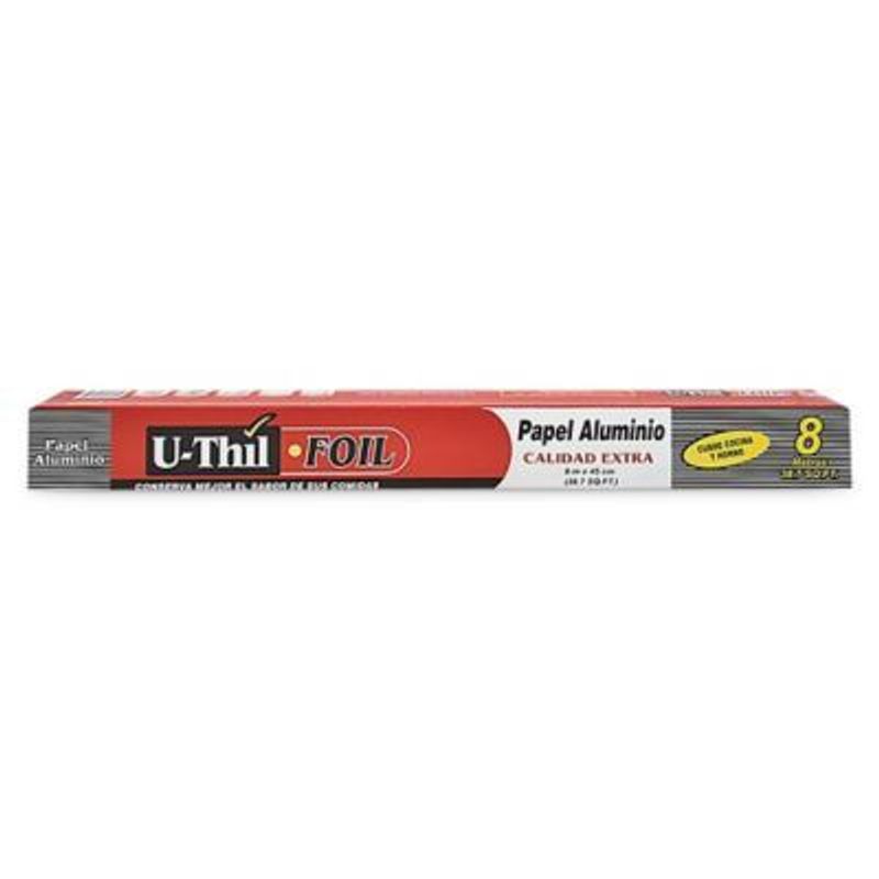 U THIL - Papel Aluminio Uthil 8m Cubre Cocinas
