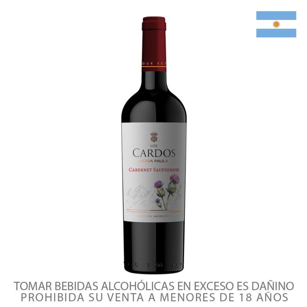 DONA PAULA - Vino Tinto Doña Paula Los Cardos Cabernet Sauvignon Botella 750 mL
