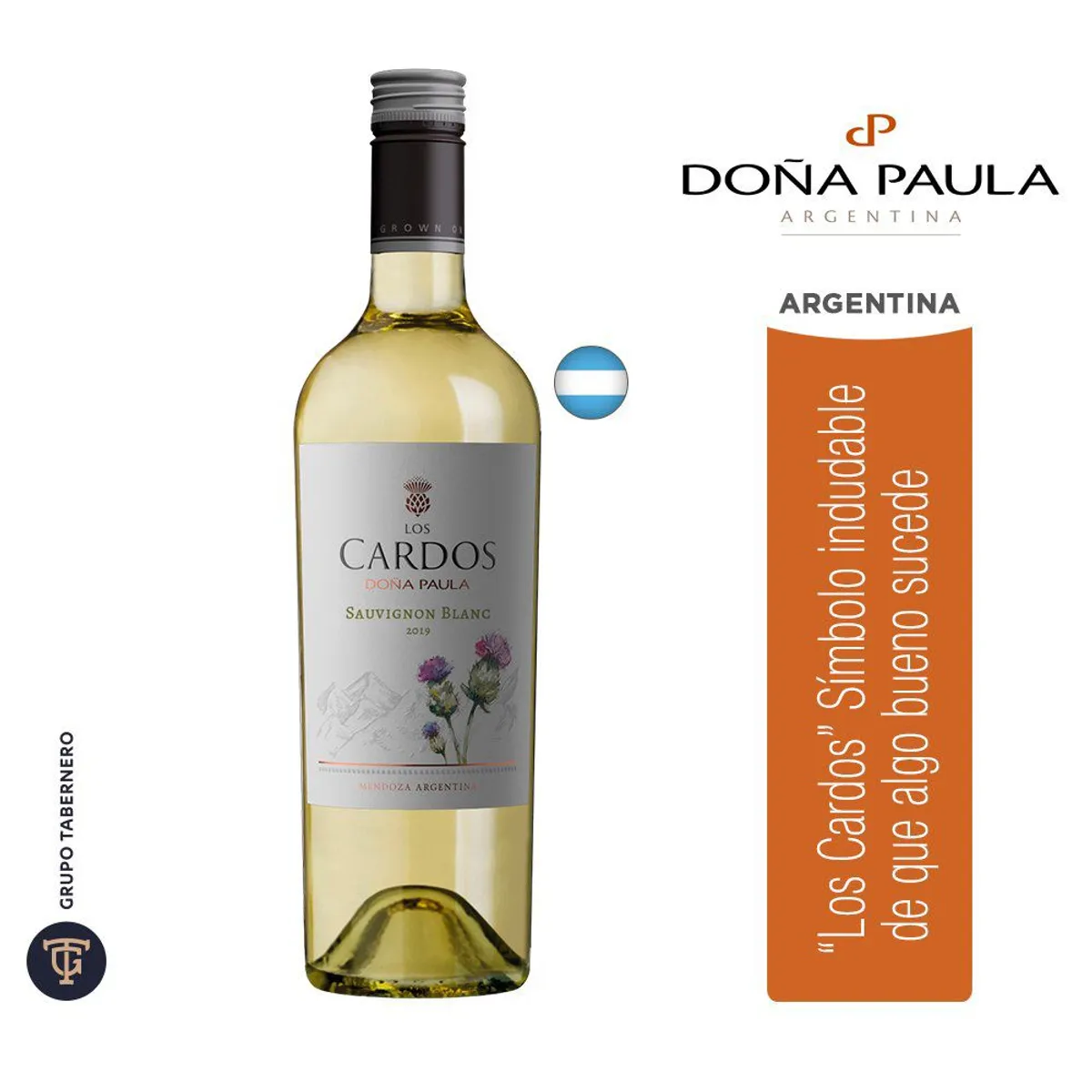 DOÃ‘A PAULA - Vino Tinto Doña Paula Los Cardos Sauvignon Blanc Botella 750 mL