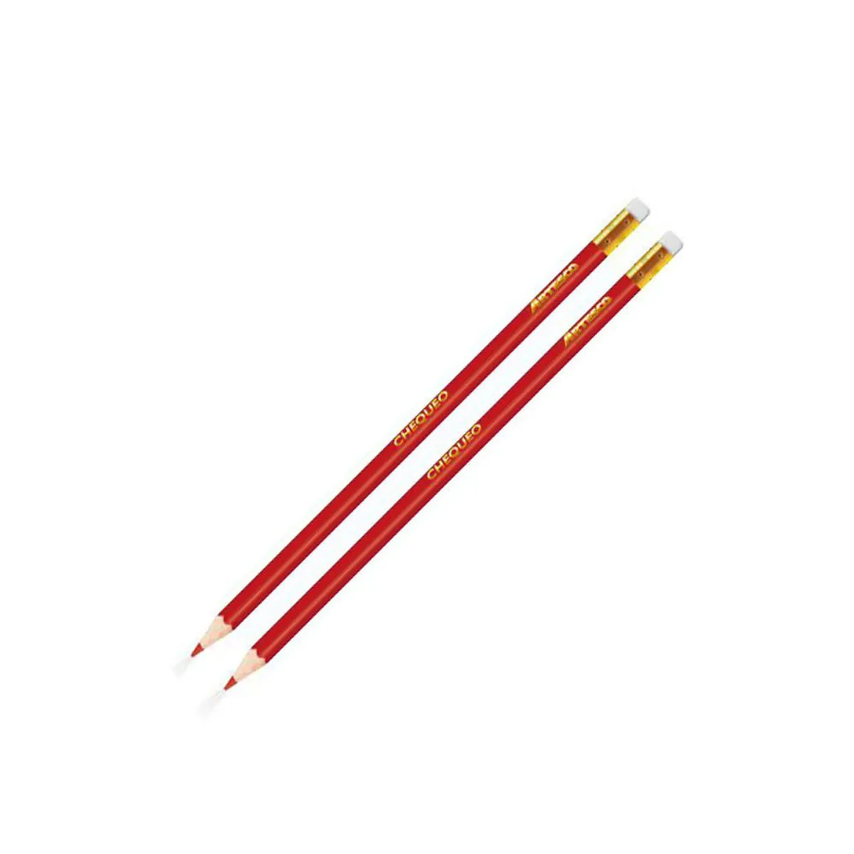 ARTESCO - Lápiz Artesco Chequeo Rojo Empaque 2 Und