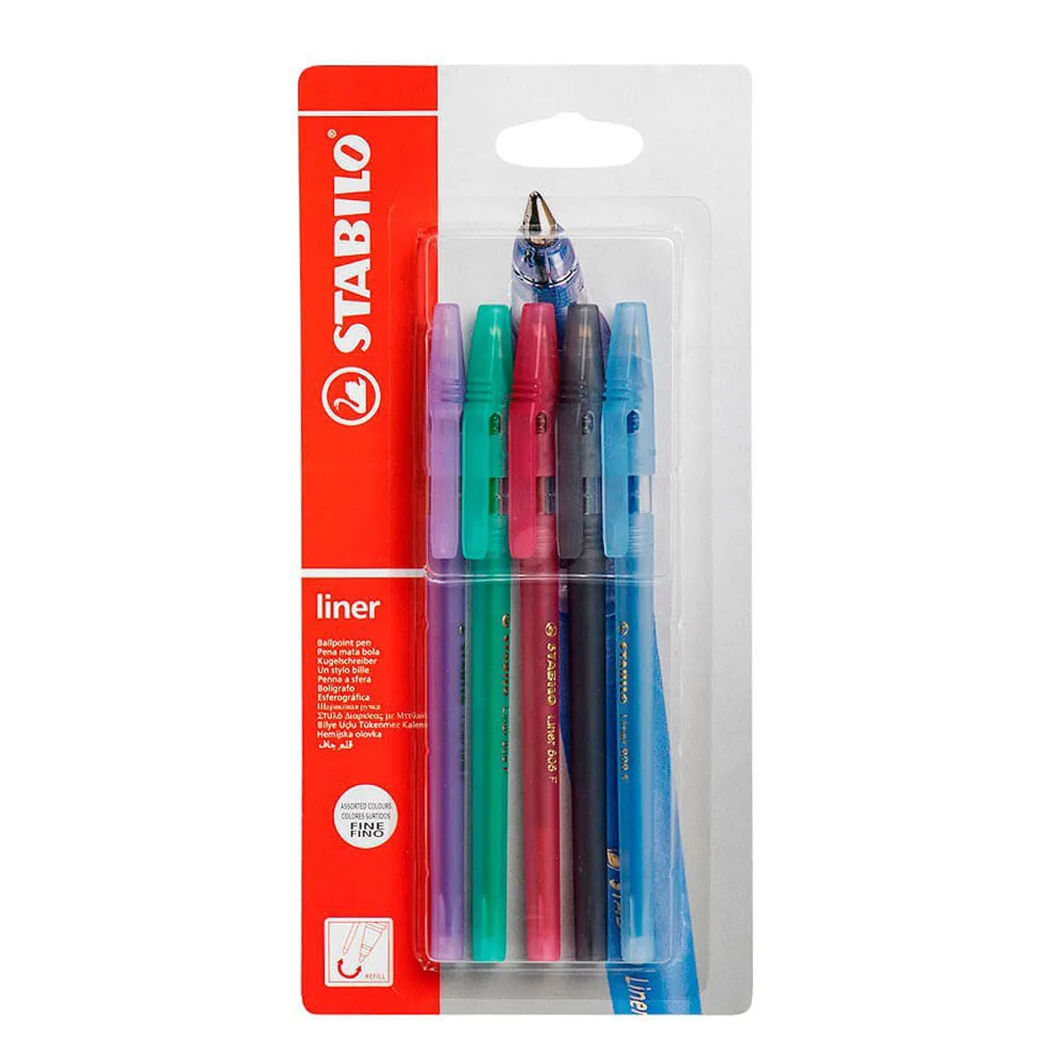 STABILO - Lapicero Stabilo Liner Empaque 5 Und