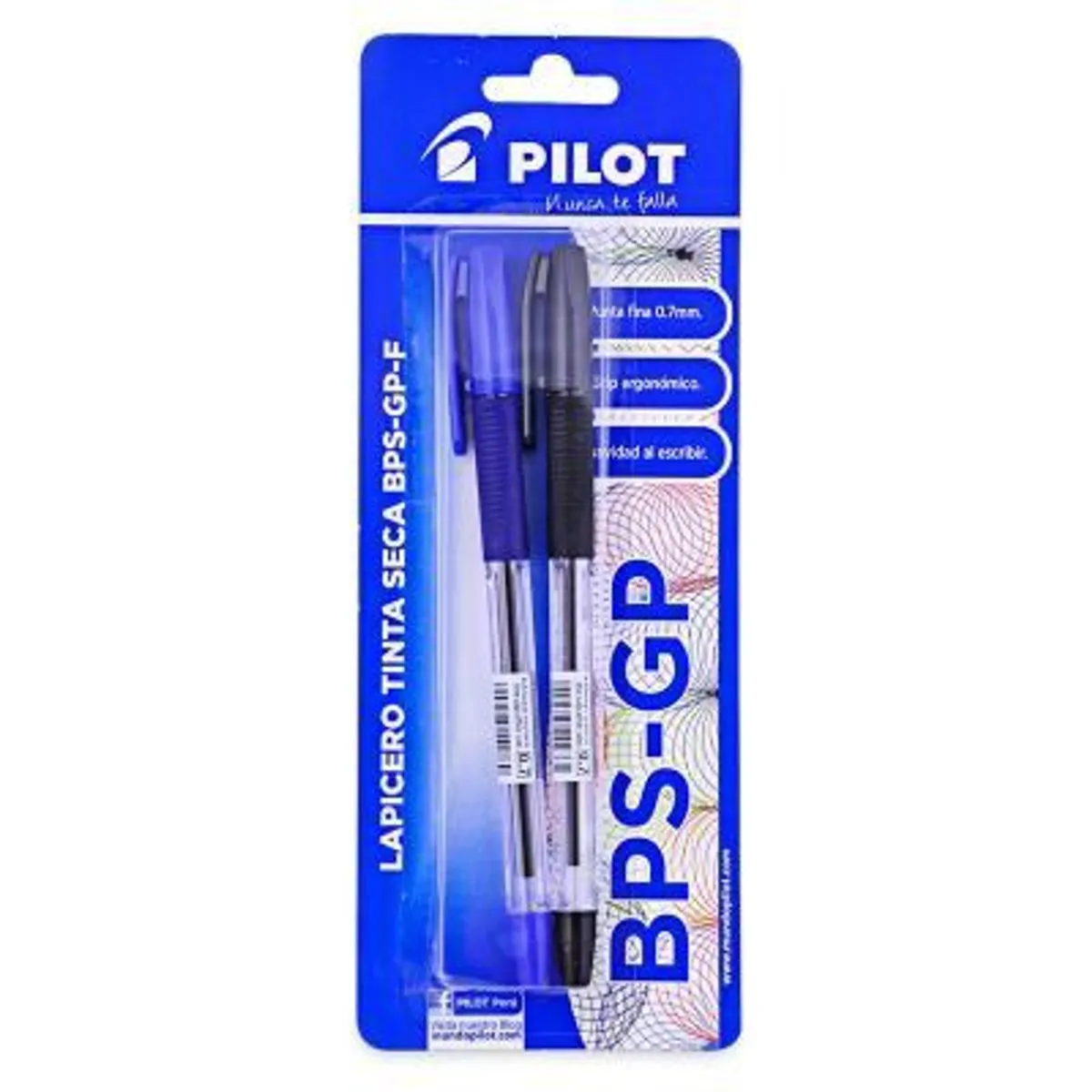 PILOT - Lapicero Pilot Tinta Seca BPS GP Azul Negro Empaque 2 Und