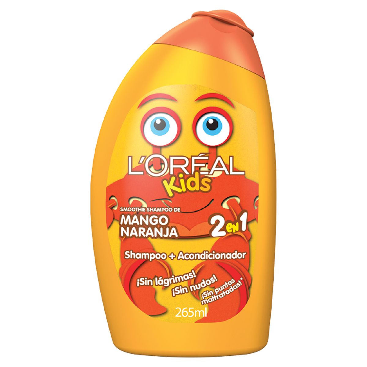 LOREAL KIDS - Shampoo 2 en 1 Loreal Kids Mango Naranja Envase 265 mL