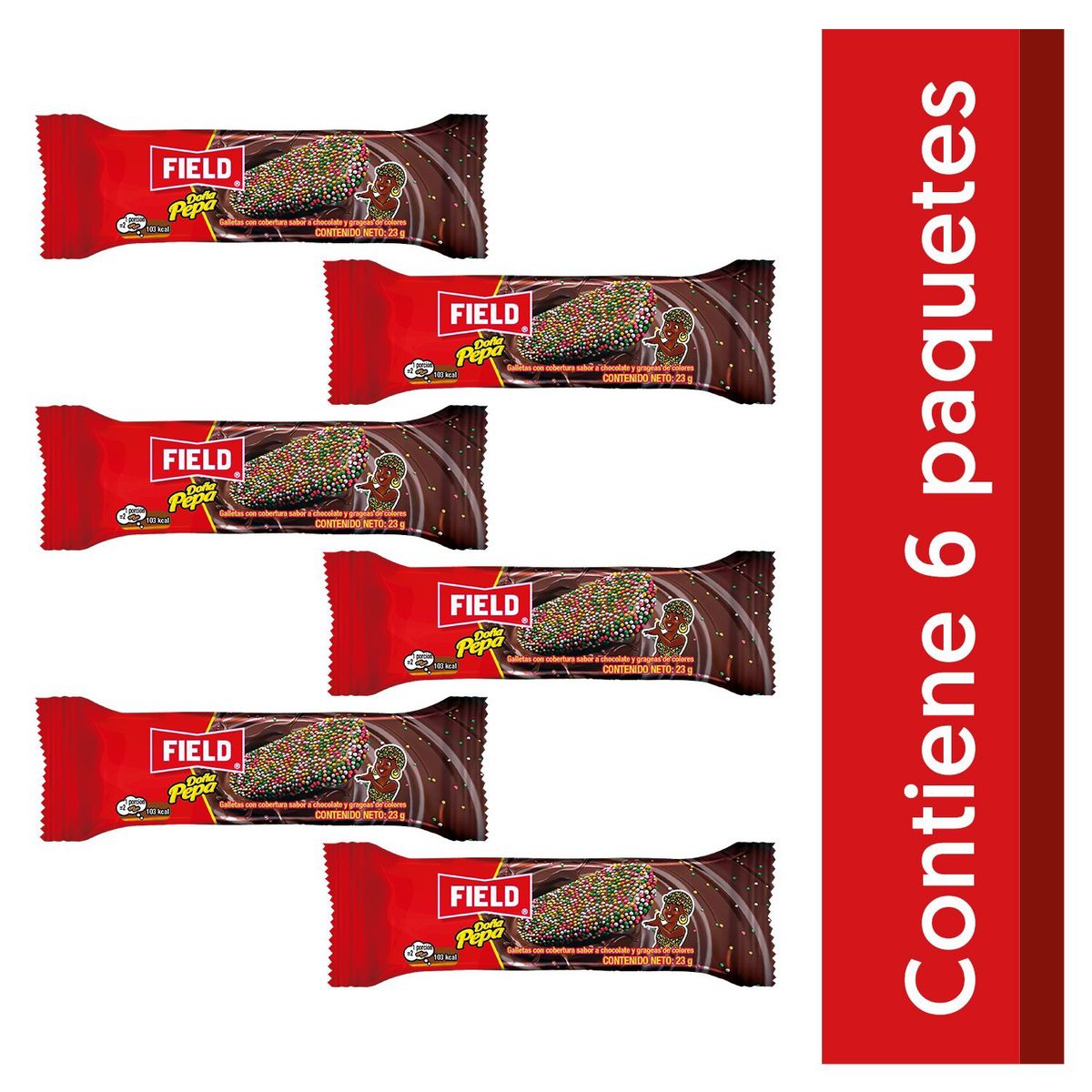 DONA PEPA - Galleta Field Doña Pepa Sixpack 138 g