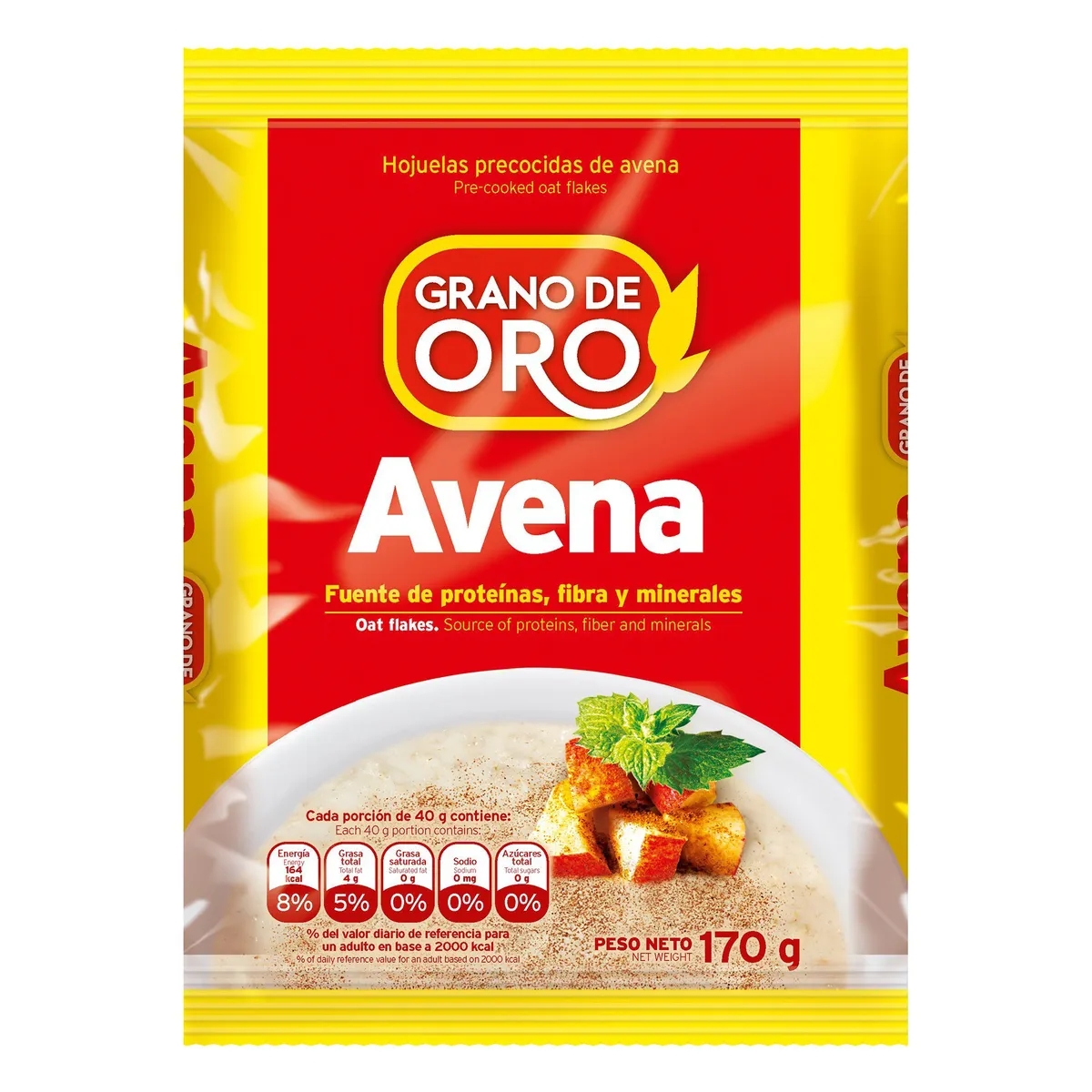 GRANO DE ORO - Avena Grano de Oro Bolsa 170 g