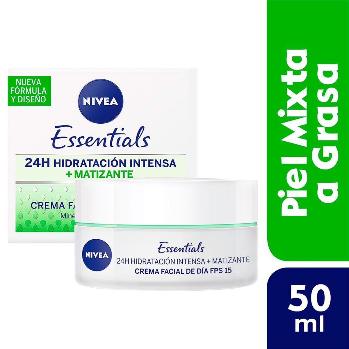 NIVEA - Crema Facial Nivea Visage Control Matificante Envase 50 mL