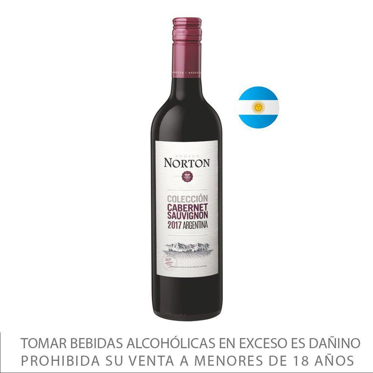 NORTON - Vino Tinto Norton Cabernet Sauvignon Botella 750 mL