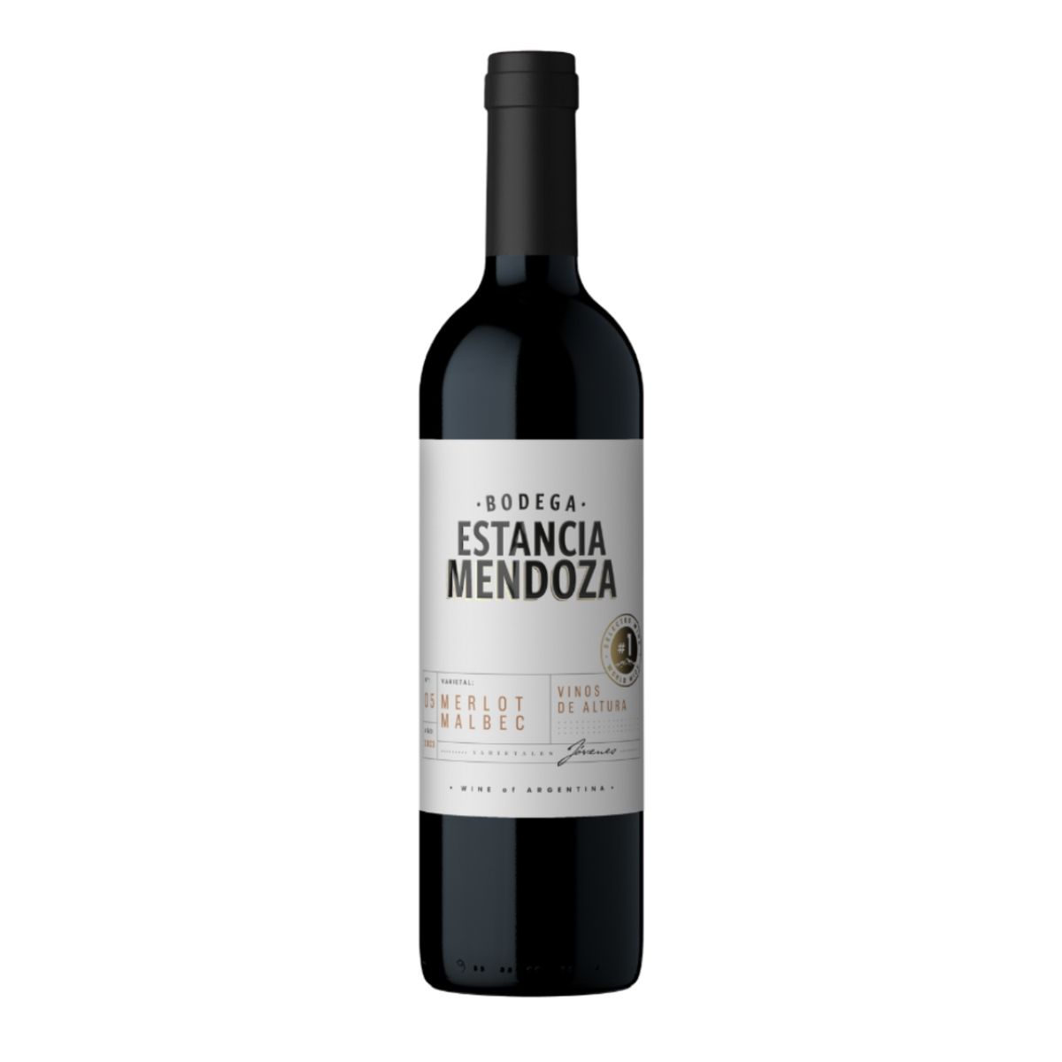 ESTANCIA MENDOZA - Vino Tinto Estancia Mendoza Merlot Malbec Botella 750 mL