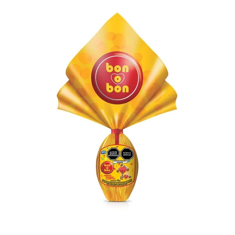 ARCOR - Huevo Bon o Bon Chocolate con Leche Empaque 110 g