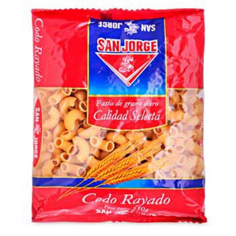 SAN JORGE - Fideos Codo Rayado San Jorge 250g