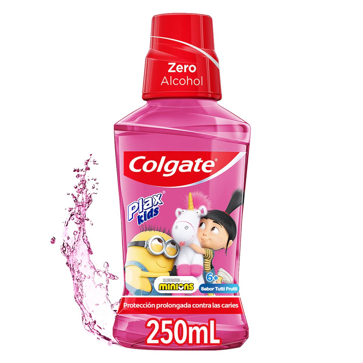 COLGATE - Enjuague Bucal Colgate Plax Niños Agnes & Fluffy Envase 250 ml
